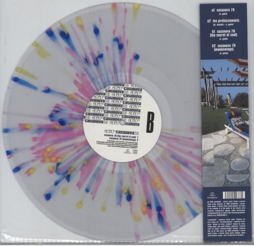 Air (French) Casanova 70 - RSD16 - Splattered Clear Vinyl 12" vinyl single (12 inch record / Maxi-single) UK AIR12CA874134