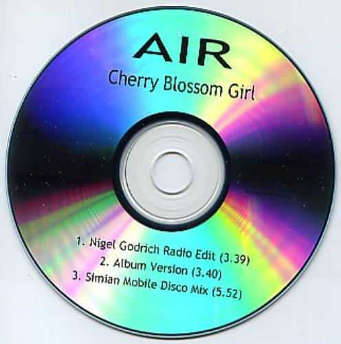 Air (French) Cherry Blossom Girl CD-R acetate US AIRCRCH291942