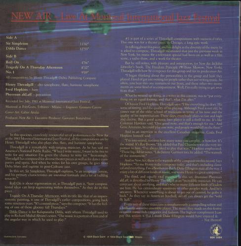 Air (Jazz) Live At Montreal International Jazz Festival vinyl LP album (LP record) Italian A8RLPLI706966