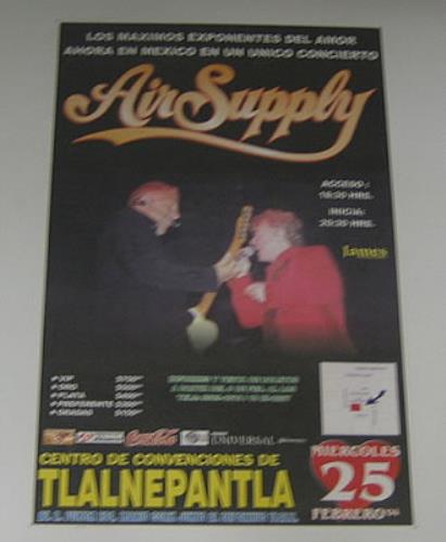 Air Supply Mexico City Concert poster Mexican AISPOME369240