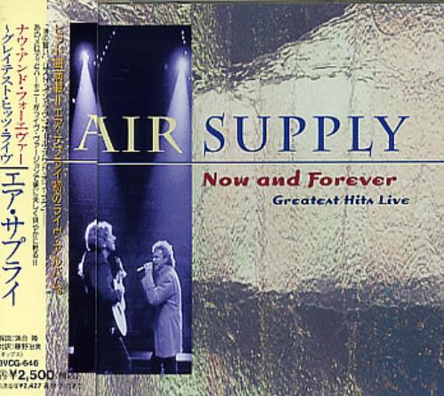 Air Supply Now And Forever - Greatest Hits Live CD album (CDLP) Japanese AISCDNO296592