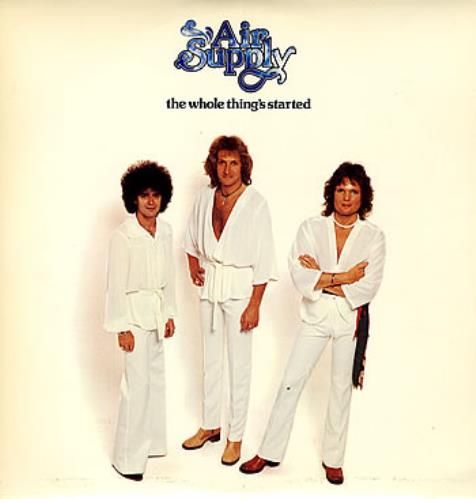 Air Supply The Whole Thing's Started vinyl LP album (LP record) Australian AISLPTH285262