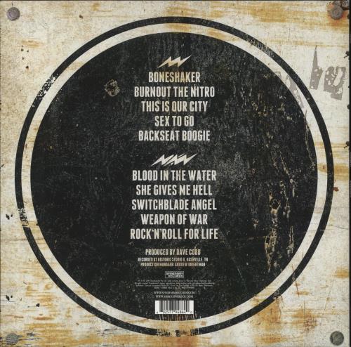 Airbourne Boneshaker - Bone Vinyl vinyl LP album (LP record) UK AX6LPBO858585