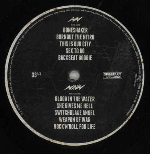 Airbourne Boneshaker vinyl LP album (LP record) UK AX6LPBO866651