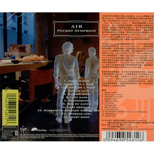Air (French) Pocket Symphony Taiwanese CD album (CDLP) (408314)