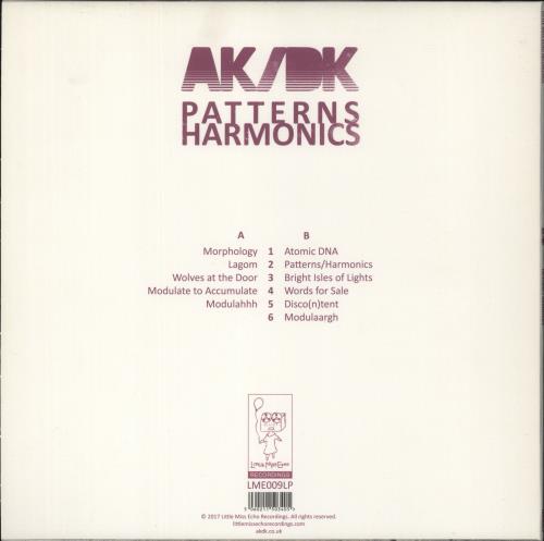 AK/DK Patterns/Harmonics - White Vinyl vinyl LP album (LP record) UK 53FLPPA872036