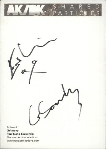 AK/DK Shared Particles - Blue, White, Purple 'Starburst' Vinyl + CD + Autographed Postcard vinyl LP album (LP record) UK 53FLPSH879112