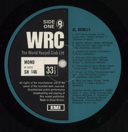 Al Bowlly Al Bowlly vinyl LP album (LP record) UK BW0LPAL328736