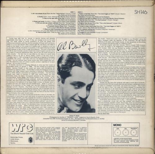 Al Bowlly Al Bowlly vinyl LP album (LP record) UK BW0LPAL328736