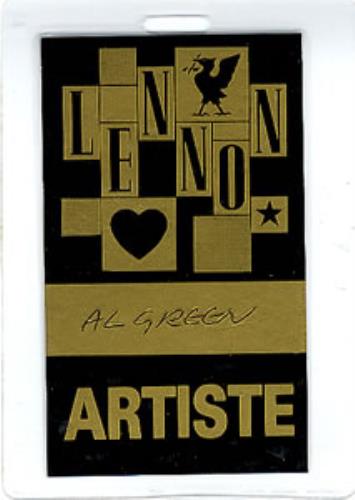 Al Green John Lennon Tribute Concert tour pass UK AEETPJO354789