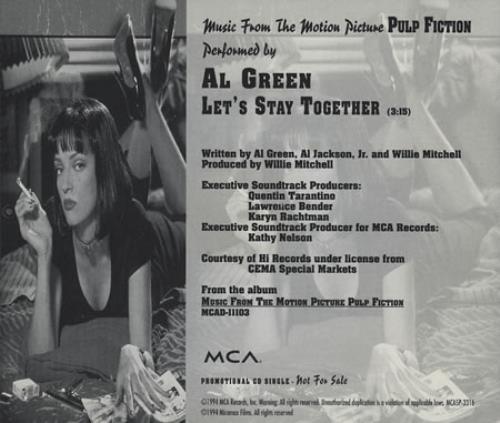 Al Green Let's Stay Together CD single (CD5 / 5") US AEEC5LE390478