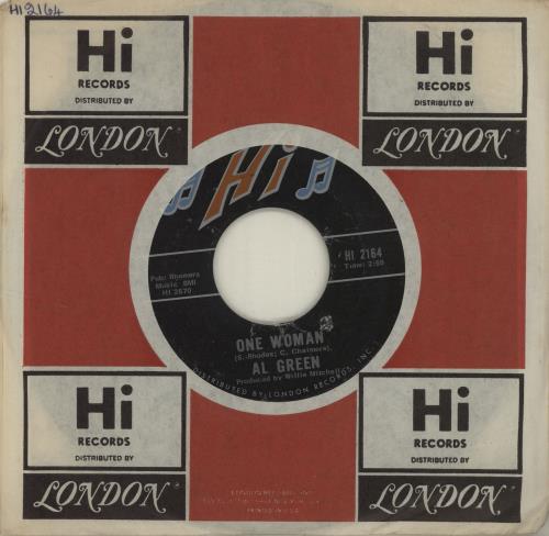 Al Green One Woman 7" vinyl single (7 inch record / 45) US AEE07ON683260