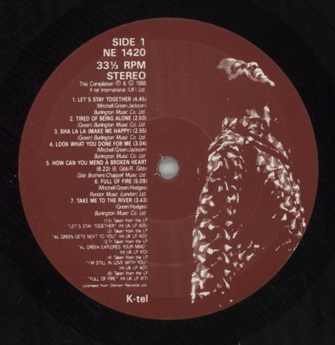 Al Green The Best Of vinyl LP album (LP record) UK AEELPTH391367