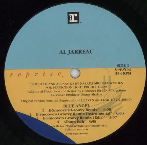 Al Jarreau Blue Angel 12" vinyl single (12 inch record / Maxi-single) US AJR12BL860588