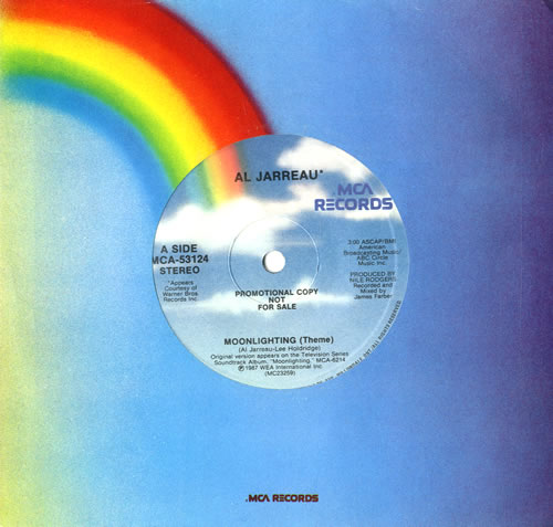 Al Jarreau Moonlighting (Theme) 7" vinyl single (7 inch record / 45) US AJR07MO560293