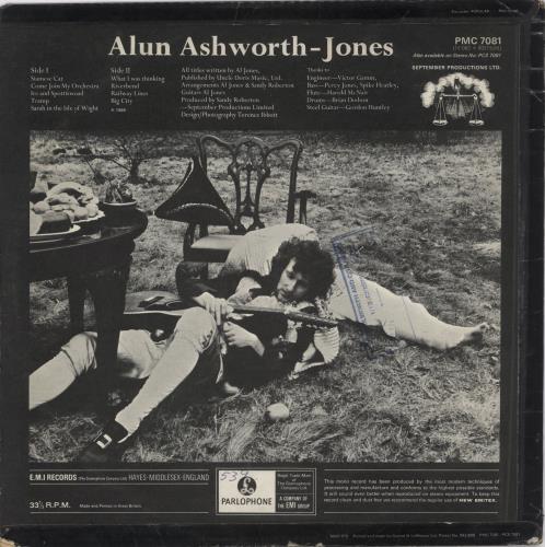 Al Jones Alun Ashworth-Jones - VG vinyl LP album (LP record) UK AO7LPAL892751