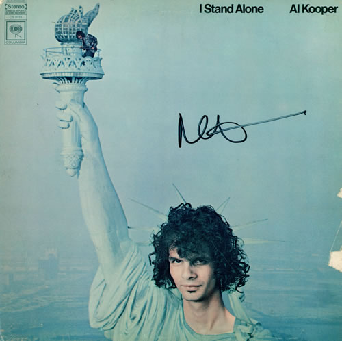 Al Kooper I Stand Alone - Autographed vinyl LP album (LP record) US ALKLPIS466259