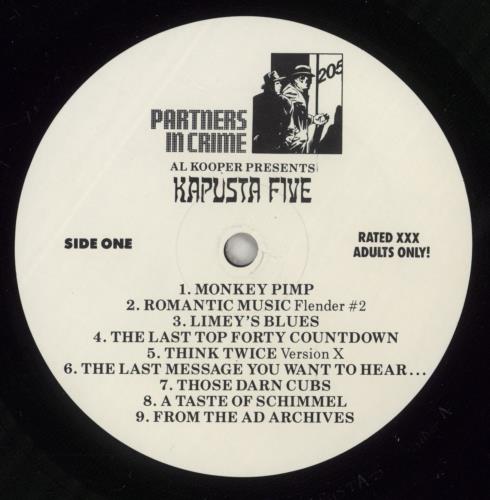 Al Kooper The Fifth Annual Kapusta Kristmas Album vinyl LP album (LP record) US ALKLPTH882808