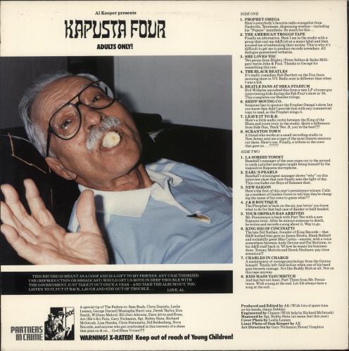 Al Kooper The Fourth Annual Kapusta Kristmas Album vinyl LP album (LP record) US ALKLPTH882807
