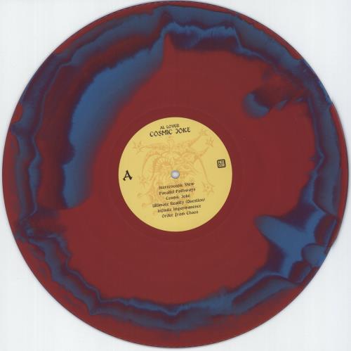 Al Lover Cosmic Joke - Red And Blue Swirl vinyl LP album (LP record) UK A99LPCO872441
