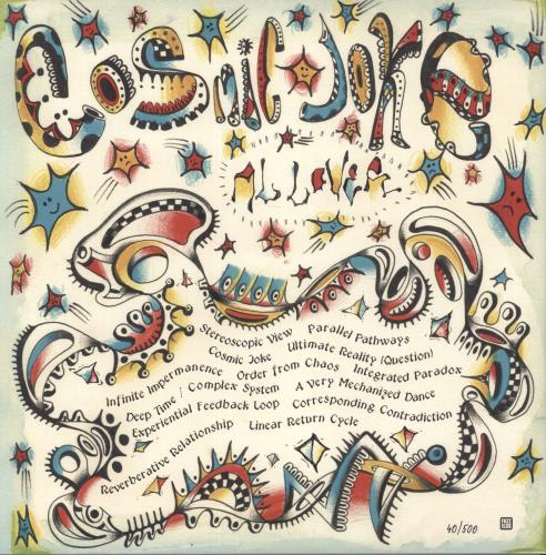 Al Lover Cosmic Joke - Red And Blue Swirl vinyl LP album (LP record) UK A99LPCO872441