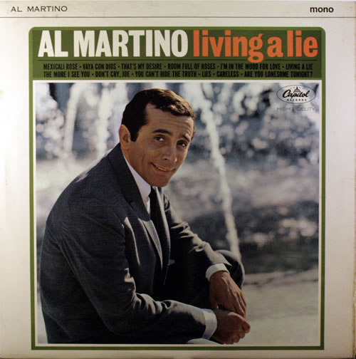Al Martino Living A Lie vinyl LP album (LP record) UK A/MLPLI551078