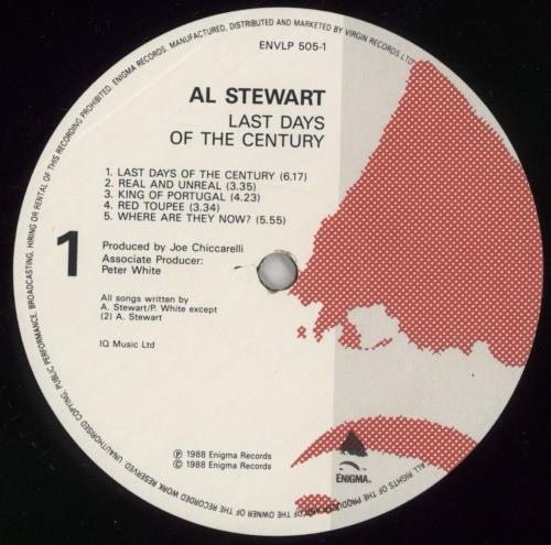 Al Stewart Last Days Of The Century vinyl LP album (LP record) UK ALSLPLA693808