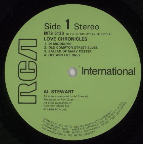 Al Stewart Love Chronicles vinyl LP album (LP record) UK ALSLPLO866037
