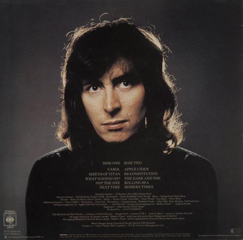 Al Stewart Modern Times - graduated orange vinyl LP album (LP record) UK ALSLPMO600637