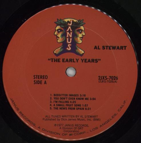 Al Stewart The Early Years 2-LP vinyl record set (Double LP Album) US ALS2LTH199528