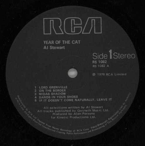 Al Stewart Year Of The Cat vinyl LP album (LP record) UK ALSLPYE498616