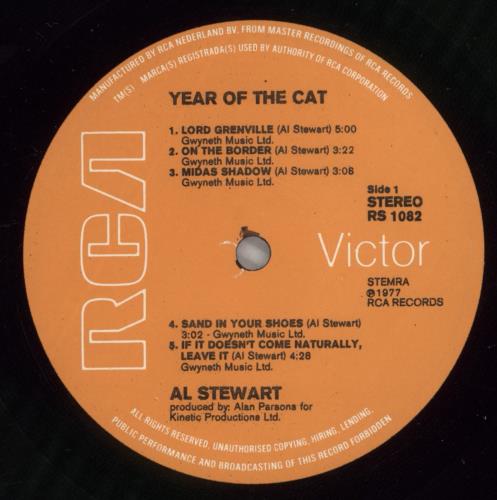 Al Stewart Year Of The Cat vinyl LP album (LP record) Dutch ALSLPYE887089