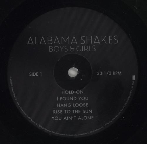 Alabama Shakes Boys & Girls vinyl LP album (LP record) US F9BLPBO882044