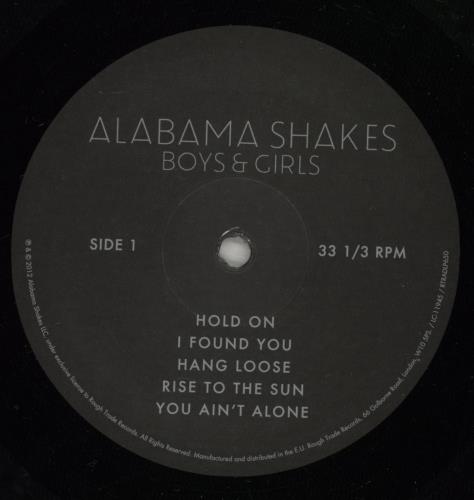 Alabama Shakes Boys & Girls vinyl LP album (LP record) UK F9BLPBO886875