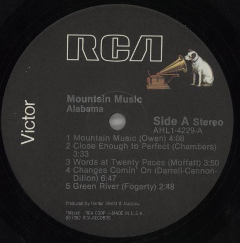 Alabama Mountain Music vinyl LP album (LP record) US AI2LPMO858816