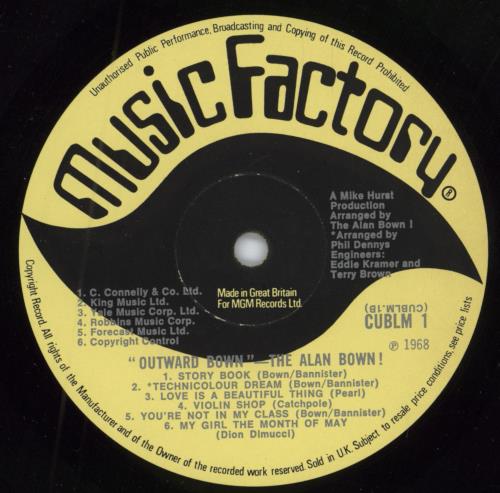 Alan Bown Outward Bown vinyl LP album (LP record) UK NBWLPOU787892