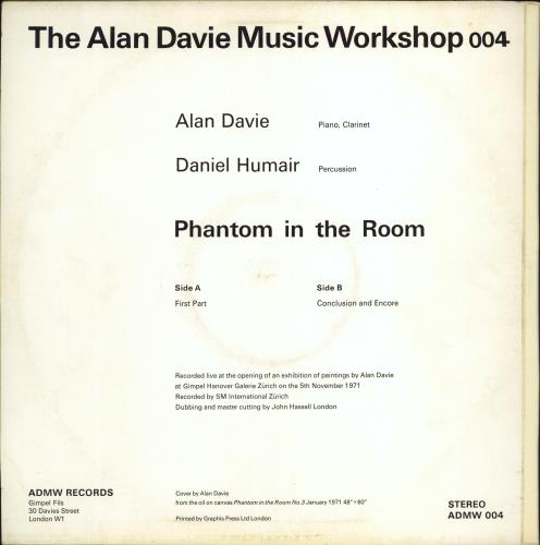 Alan Davie Phantom In The Room vinyl LP album (LP record) UK 2LDLPPH769943