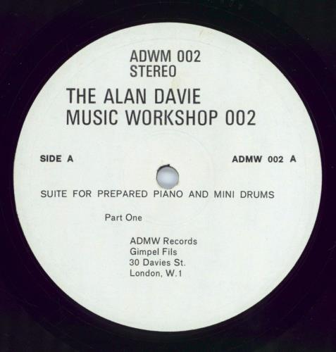 Alan Davie Suite For Prepared Piano And Mini Drums vinyl LP album (LP record) UK 2LDLPSU769940