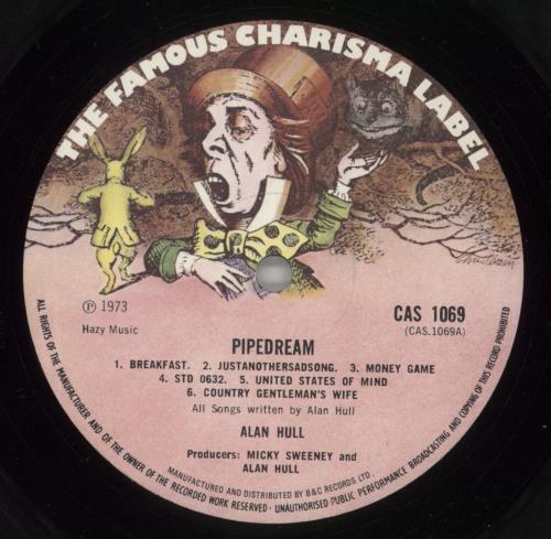 Alan Hull Pipedream + Booklet - EX vinyl LP album (LP record) UK A/HLPPI516084