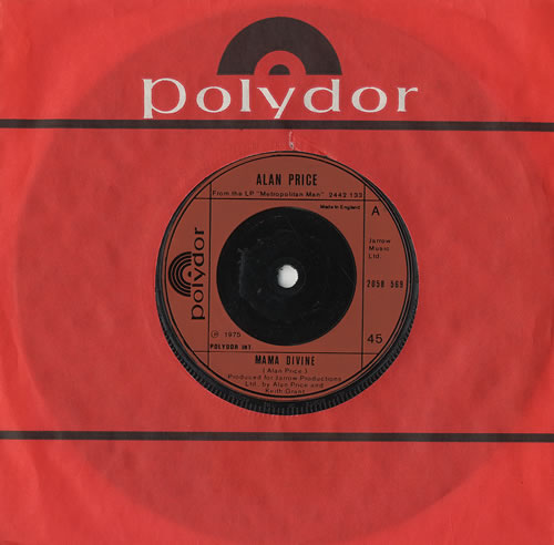 Alan Price Mama Divine 7" vinyl single (7 inch record / 45) UK A-P07MA493270