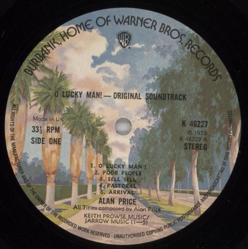 Alan Price O Lucky Man ! vinyl LP album (LP record) UK A-PLPOL227849