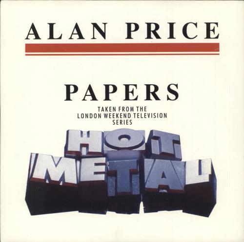 Alan Price Papers 7" vinyl single (7 inch record / 45) UK A-P07PA725497