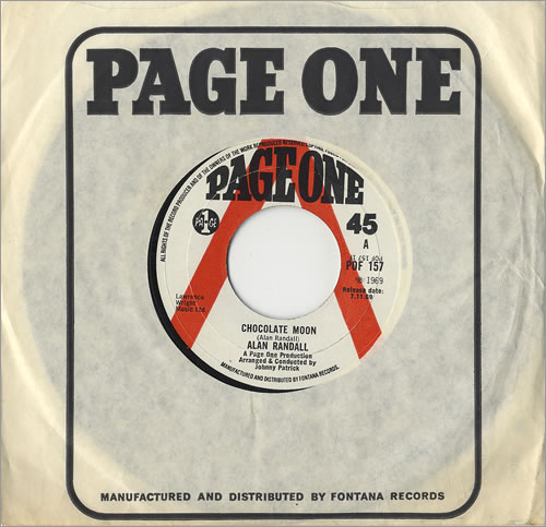 Alan Randall Chocolate Moon 7" vinyl single (7 inch record / 45) UK 6AR07CH486707