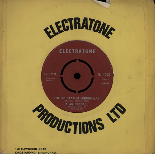 Alan Randall The Meditating Hindoo Man 7" vinyl single (7 inch record / 45) UK 6AR07TH569183