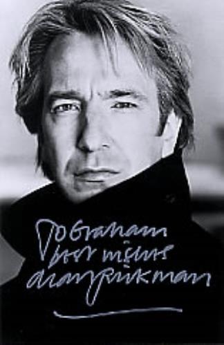 Alan Rickman Autographed Portrait Photograph photograph UK AR2PHAU260402