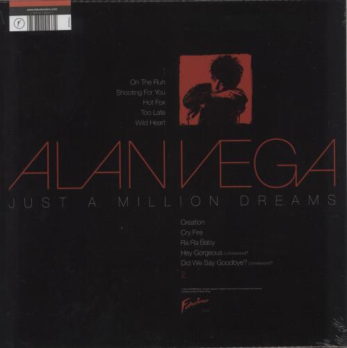 Alan Vega Just A Million Dreams - Yellow Vinyl - Sealed vinyl LP album (LP record) UK AVGLPJU875025