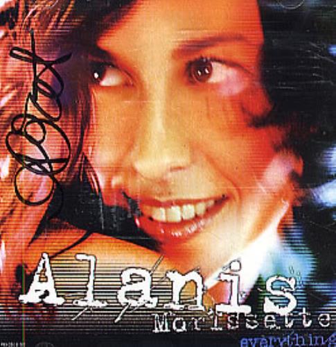 Alanis Morissette Everything - AUTOGRAPHED CD single (CD5 / 5") US ANSC5EV295666