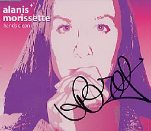 Alanis Morissette Hands Clean - autographed CD single (CD5 / 5") German ANSC5HA209024