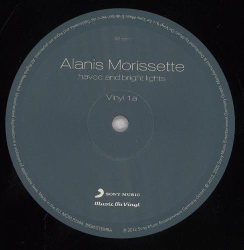 Alanis Morissette Havoc And Bright Lights - 180 Gram Black Vinyl 2-LP vinyl record set (Double LP Album) UK ANS2LHA840169