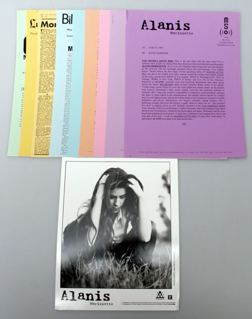 Alanis Morissette Jagged Little Pill - Coloured Paper media press pack US ANSPPJA72968